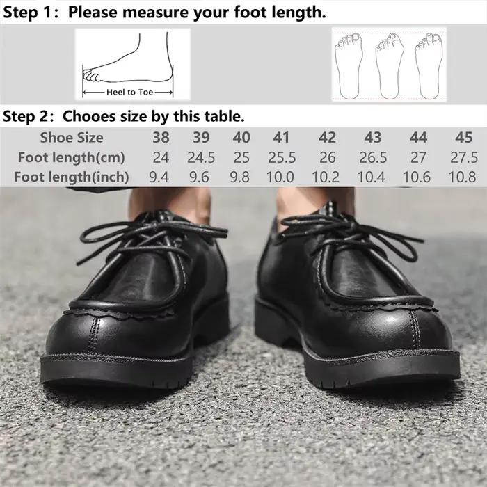 Chaussures WECHOMAY en cuir rétro pour hommes décontractées et confortables pour toutes les saisons occaions spéciales