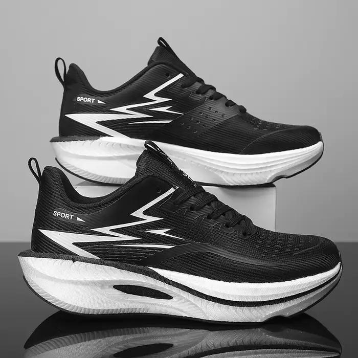 Chaussures de course pour hommes 2026 respirantes et amorties pour marathon et entraînement sportif en maille aérée et semelle EVA