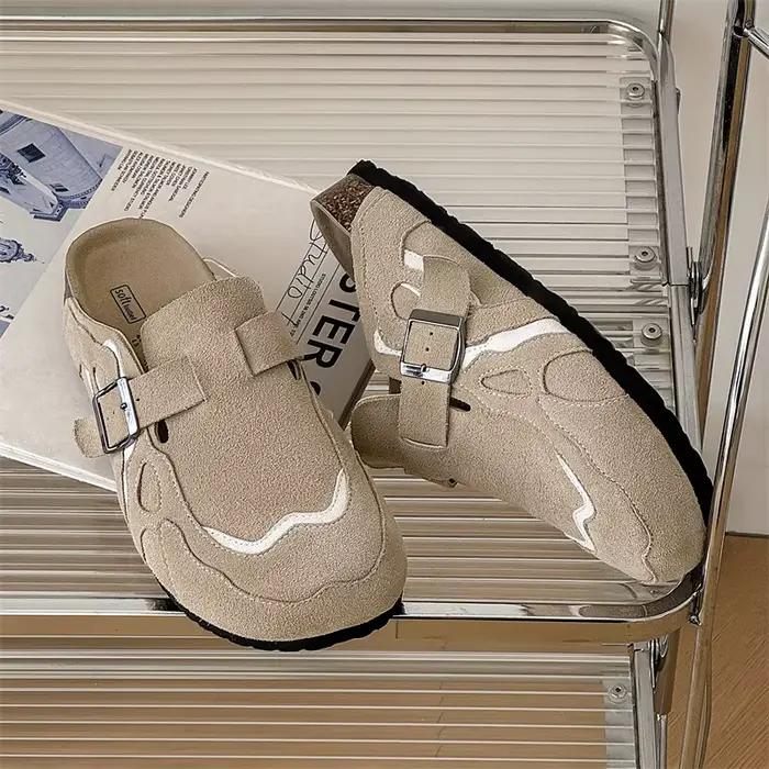 Pantoufles en cuir PU pour hommes et femmes
