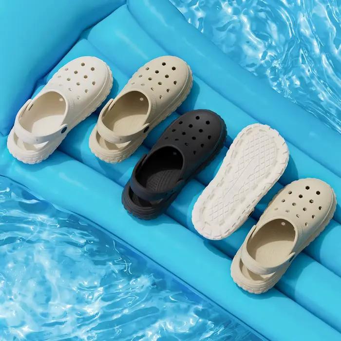 Chaussures TZLDN à trous pour femmes et hommes, sandales d'été antidérapantes, pantoufles de plage confortables et élégantes pour les occasions spéciales
