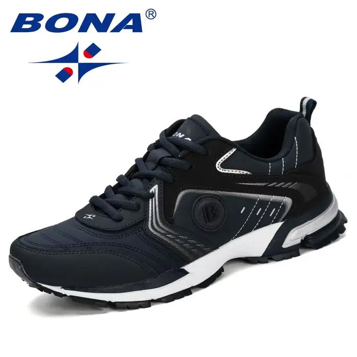 Chaussures de course pour hommes Bona en microfibre respirantes et légères pour sport et jogging confortables occassions spéciales