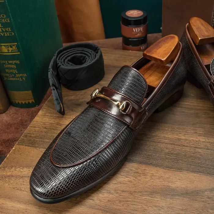 Hanmce-Mocassins en Cuir group pour Homme
