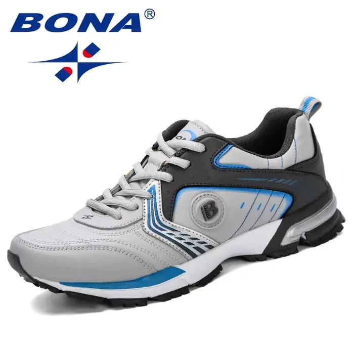 Chaussures de course pour hommes Bona en microfibre respirantes et légères pour sport et jogging confortables occassions spéciales