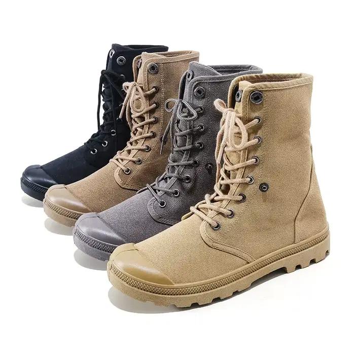 Chaussures de randonnée en toile homme antidérapantes haute montantes pour trekking escalade entraînement sécurité travail occasions spéciales
