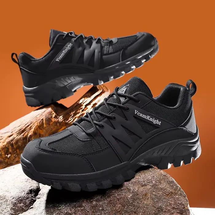 Hommes chaussures décontractées montagne baskets antidérapant hiver mode cuir extérieur tout-terrain Trail