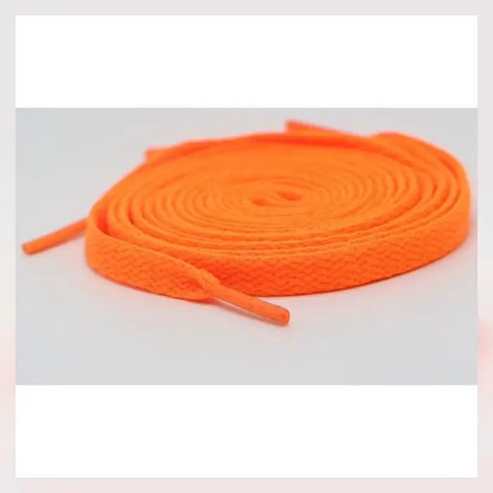 Lacets en nylon YUNTOUNIAO de haute qualité pour homme et femme, solides, orange et bleu, pour chaussures de sport et basket-ball