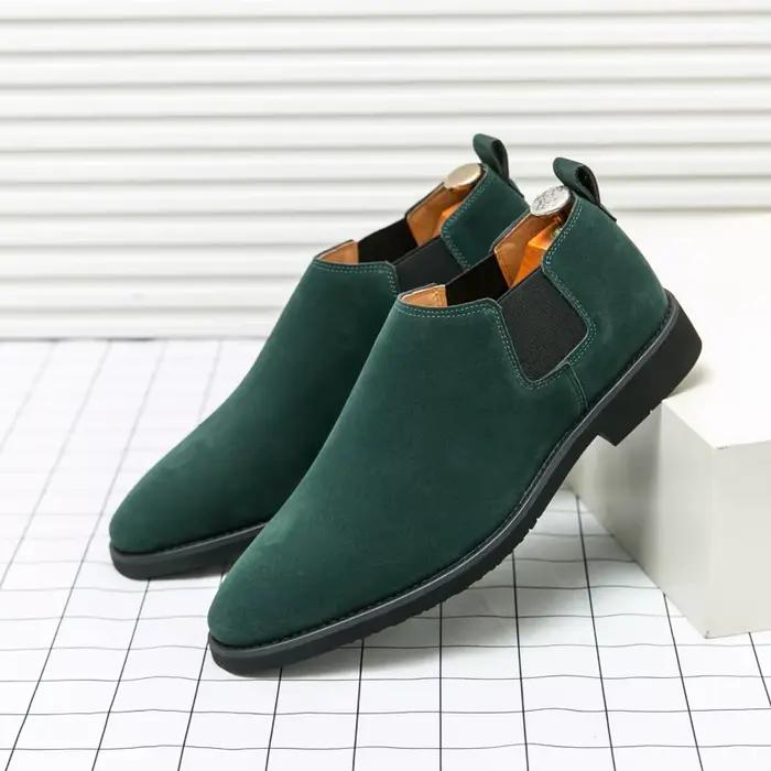 Chaussures décontractées en faux daim style britannique pour hommes occassions décontractées et formelles printemps automne confort respirant et élégance plateforme