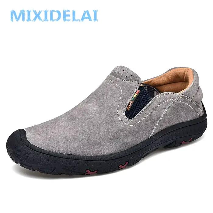 Mocassins en cuir véritable pour hommes