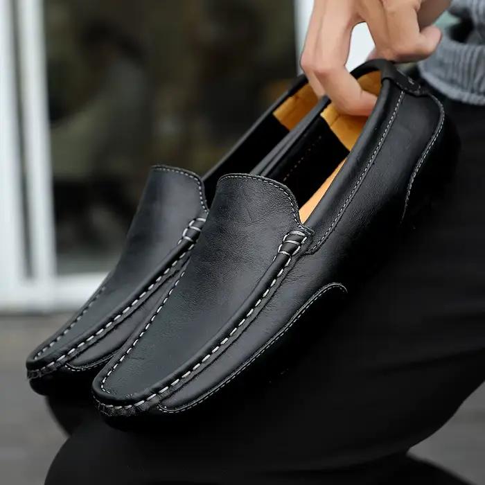 Mocassins en cuir respirants pour hommes