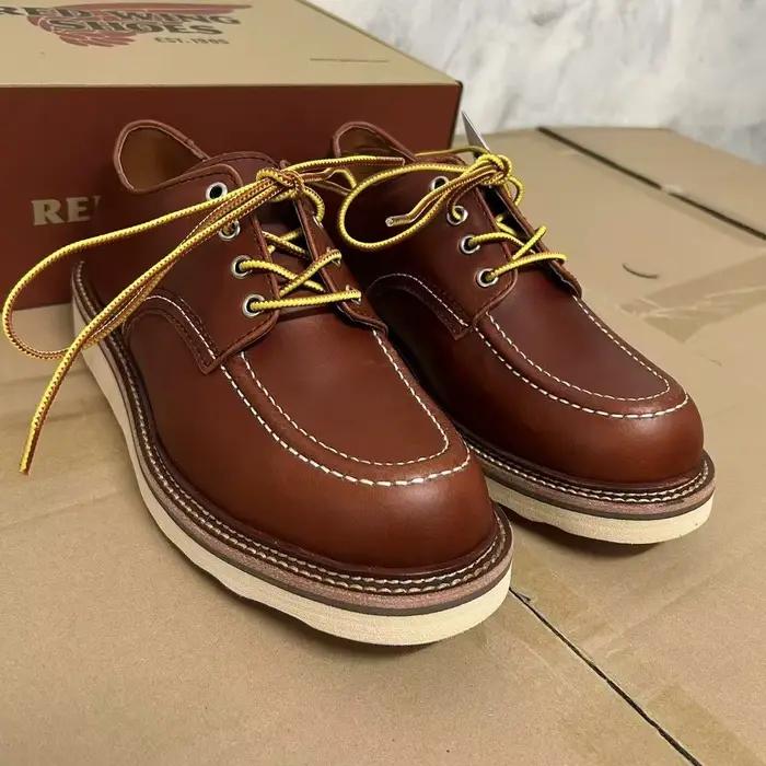 Bottes robustes rétro en cuir véritable Goodyear-Welted Stitchdown, style Monkey Boots Heritage, pour hommes, chaussures mi-hautes.