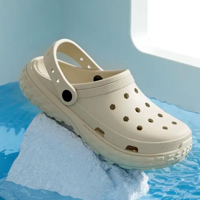 Chaussures TZLDN à trous pour femmes et hommes, sandales d'été antidérapantes, pantoufles de plage confortables et élégantes pour les occasions spéciales