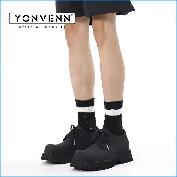 Chaussures derby à bout rond pour hommes