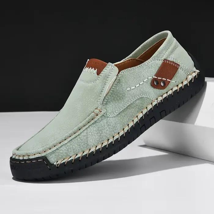 Mocassins Mixidelai décontractés pour hommes, cuir artificiel, semelle en caoutchouc, facile à enfiler, pour homme, printemps/automne, occassions décontractées, offres spéciales