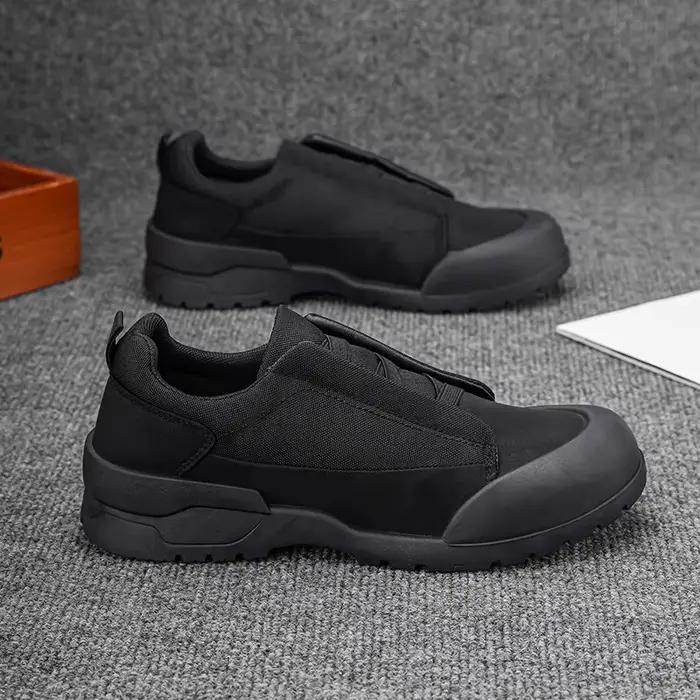 A pair of versatile all-season outdoor casual shoes for men; lightweight athletic running
