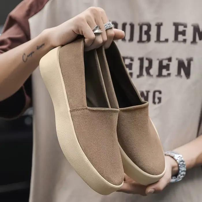 Chaussures en velours pour hommes