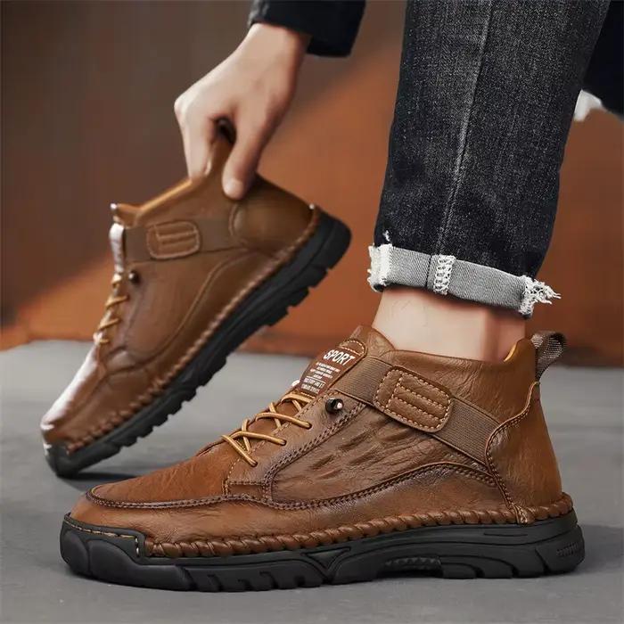 Bottines cousues à la main pour hommes