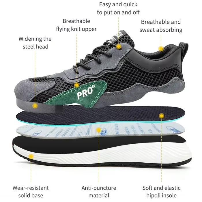 Chaussures de travail de sécurité pour hommes