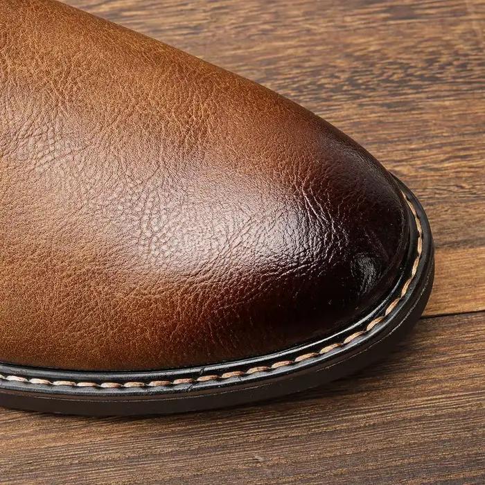 Bottes Chelsea pour Hommes Style Concis Marque Hecrafted Pour Hommes Occasions Spéciales Printemps Automne Confort Durabilité
