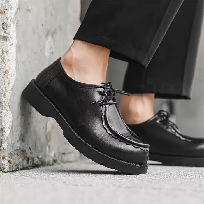 Chaussures WECHOMAY en cuir rétro pour hommes décontractées et confortables pour toutes les saisons occaions spéciales