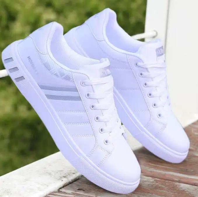 Baskets décontractées blanches confortables pour hommes