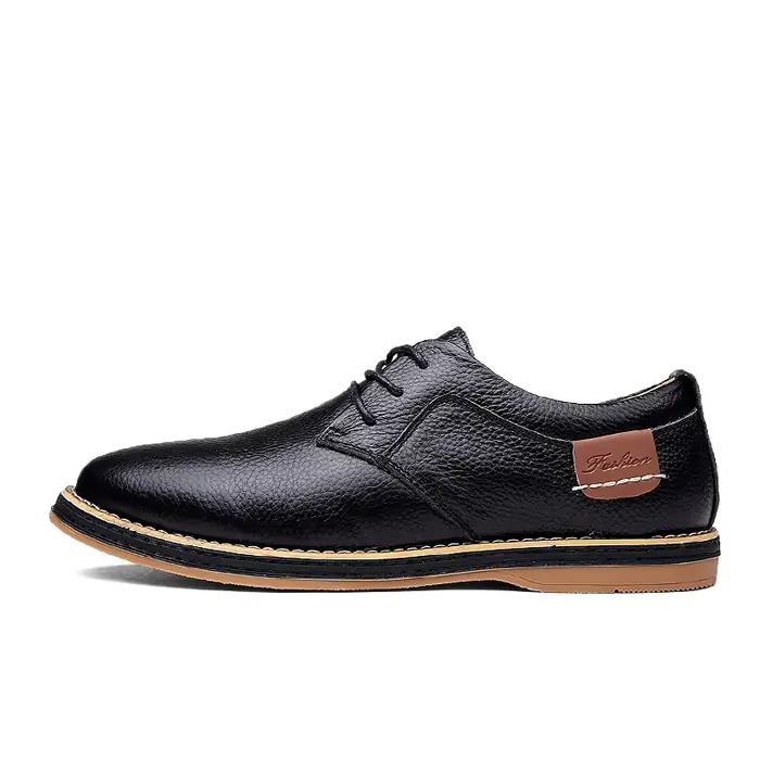 Oxfords BTMOTTZ en cuir véritable pour hommes, chaussures décontractées italiennes, mocassins de luxe, pointures grandes tailles occassions spéciales