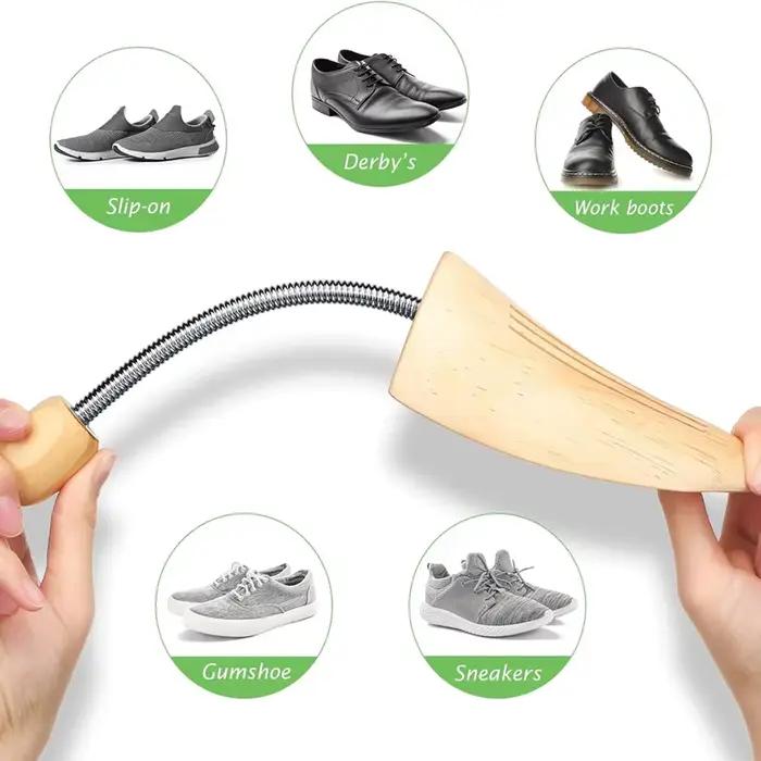 2 ou 4 paires de formes à chaussures en bois pour hommes et femmes, avec support interne, anti-déformation, anti-plis et maintien de la forme
