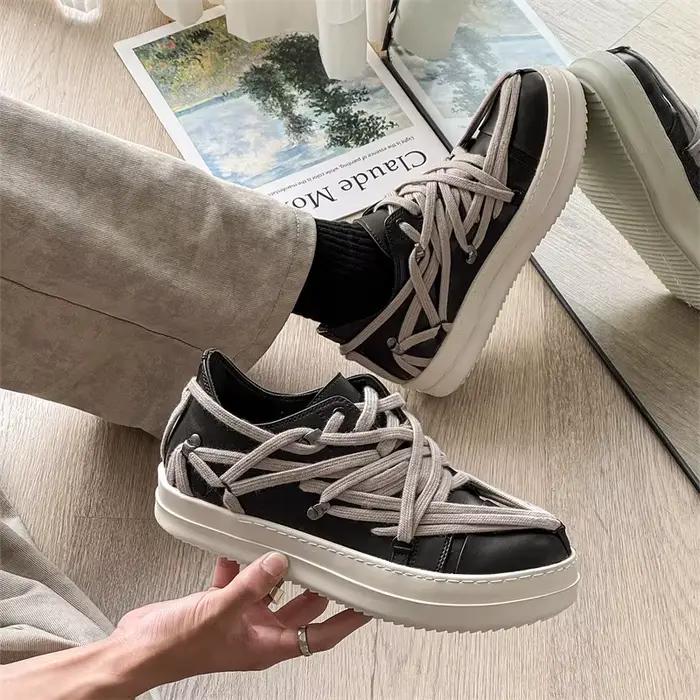 Sneakers Tendance Unisexes Movechain Style Punk Semelle Epaisse Pour Hommes Femmes Occasions Quotidiennes Deportives