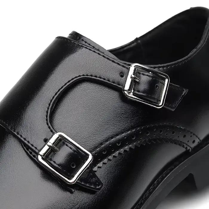 Chaussures Oxfords en cuir véritable pour hommes
