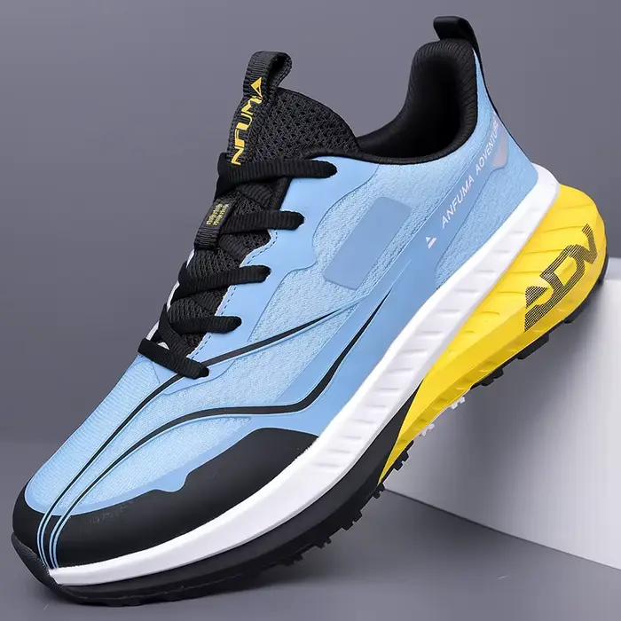 Chaussures de marche hommes en plein air antidérapant bonne qualité à la mode plat résistant à l'usure respirant
