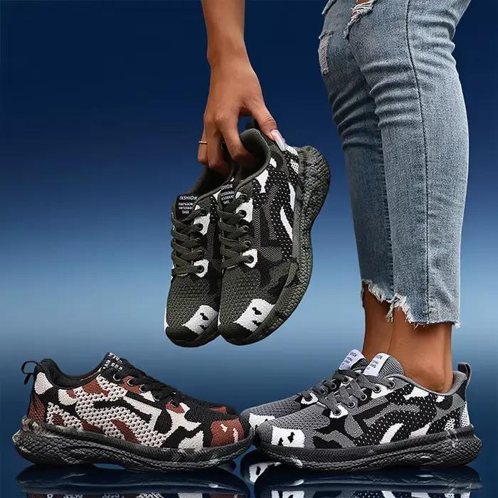 Chaussures pour hommes Camouflage chaussure de sport respirant anti-dérapant chaussures de randonnée en plein air vert été 2025 chaussures de créateur Train élégant
