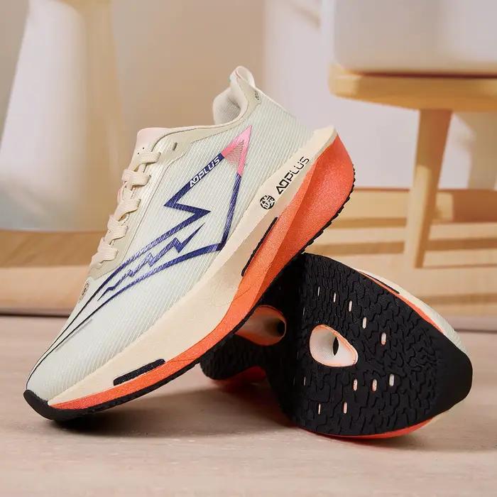 Chaussures de course ZerJer en maille avec semelle en carbone pour homme et femme polyvalentes pour plein air et randonnée