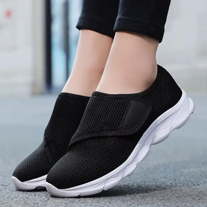 Chaussures orthopédiques décontractées pour pieds larges et sensibles femmes printemps automne舒适透气的正步鞋 女款 春秋季节