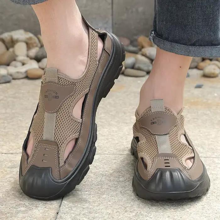 Sandales d'extérieur à bout fermé pour hommes
