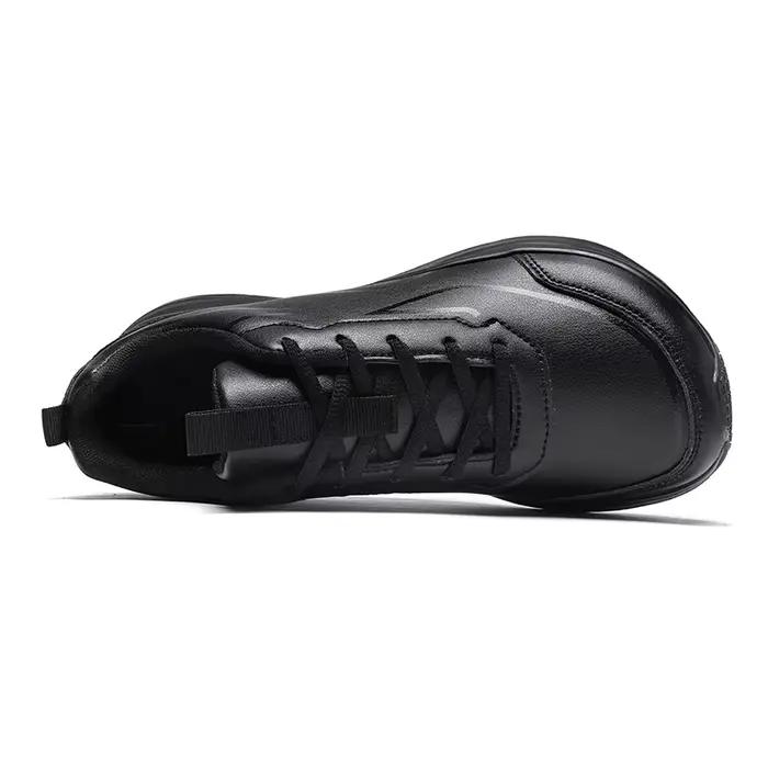 ELUVA bout larges hommes chaussures minimalistes baskets confortables en cuir PU chaussures décontractées sans lacet mocassins de loisirs pour hommes printemps automne ocassions décontractées sportives et urbaines