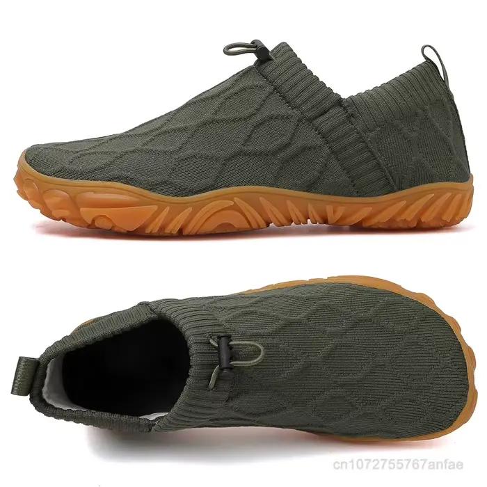 Chaussures de randonnée imperméables et souples pour homme baskets noires respirantes pieds nus marche extérieur escalade trépidantes aventures