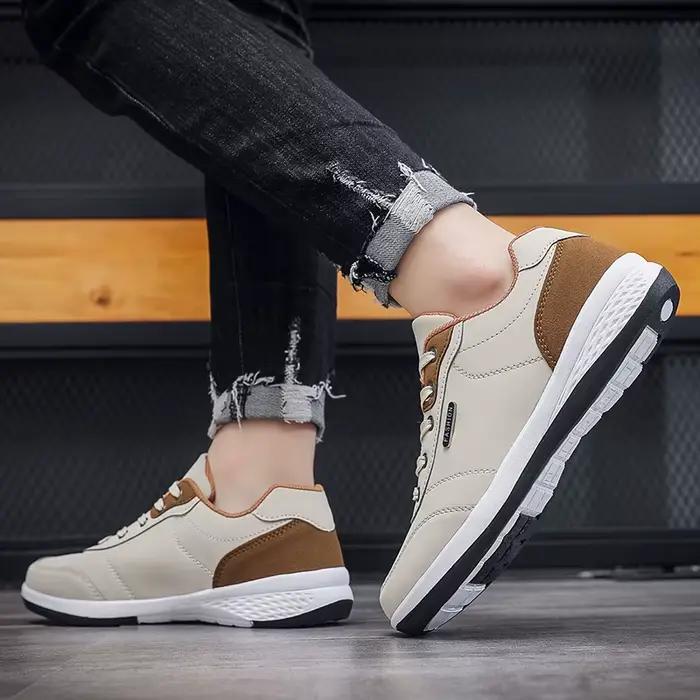 Nouvelles Chaussures de Sport 2026 en Cuir Imperméables Décontractées Antidérapantes à Absorption des Chocs pour Hommes Occasions Spéciales Course et Tennis