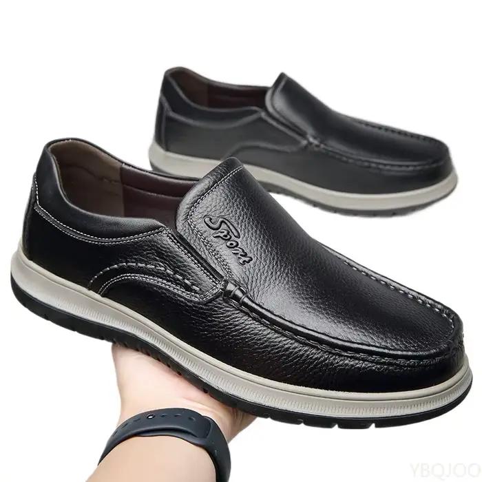 Mocassins en cuir véritable de haute qualité pour hommes