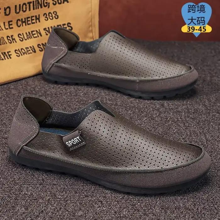 Mocassins jaunes respirants pour hommes