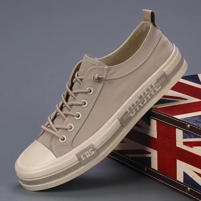 Chaussures décontractées homme baskets décontractées bout pointu semelle en caoutchouc pour printemps automne ocasions décontractées