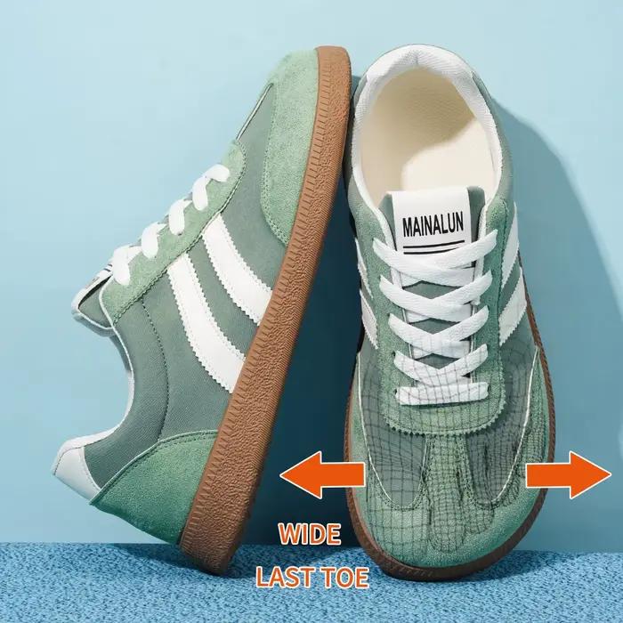 Baskets pour hommes à largeur extra-large - Chaussures basses en PU et semelle en PVC