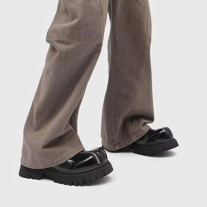 Chaussures Derby pour Homme en Cuir Verni 2026