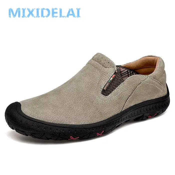 Mocassins en cuir véritable pour hommes