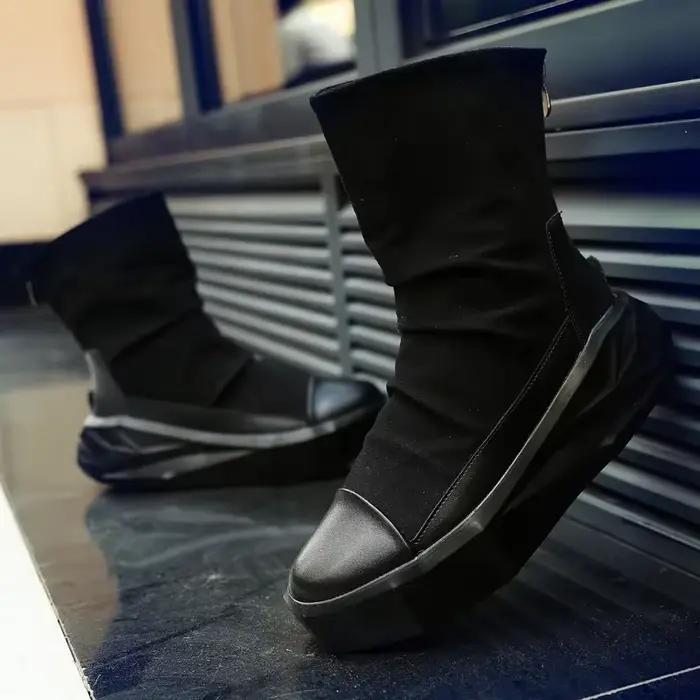Haut 2025 automne nouveaux hommes chaussures décontractées mode sans lacet homme baskets en plein air confort tendance