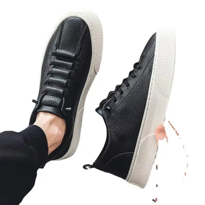 Baskets Blanches à Lacets pour Homme