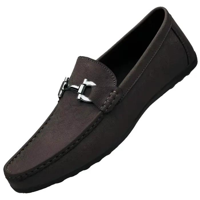 Chaussures décontractées en cuir pour hommes