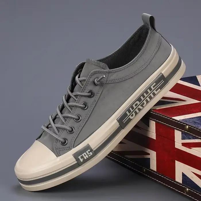 Chaussures décontractées homme baskets décontractées bout pointu semelle en caoutchouc pour printemps automne ocasions décontractées