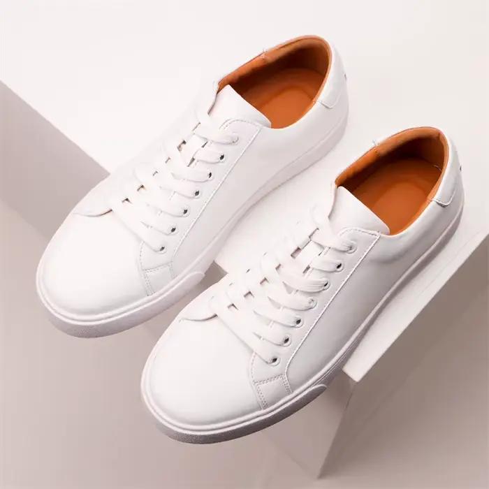 Baskets en cuir véritable pour hommes