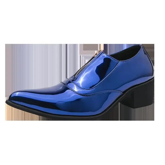 Chaussures pointues en cuir verni pour hommes élégantes et luxueuses pour occasions formelles et semi-formelles