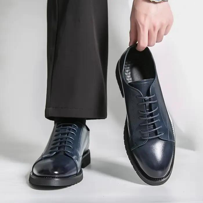 Chaussures habillées en cuir de luxe pour hommes