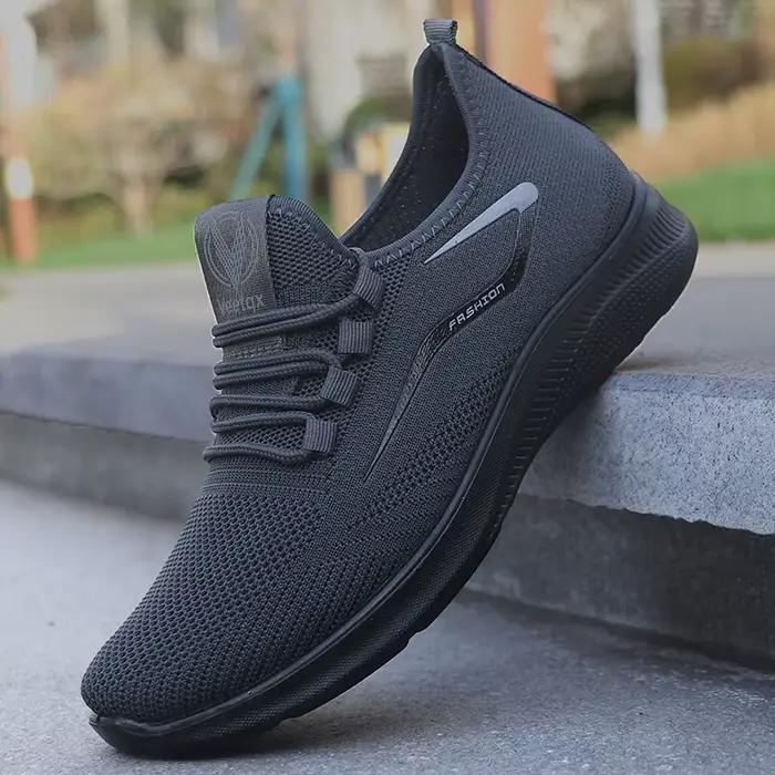 Chaussures décontractées à lacets solides pour hommes